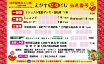 招福くじ発表